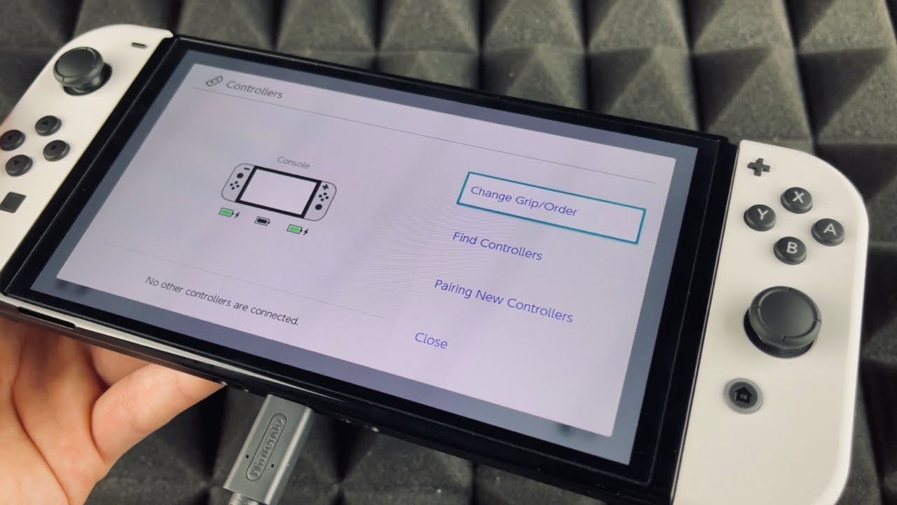 Как зарядить модель Nintendo Switch Oled