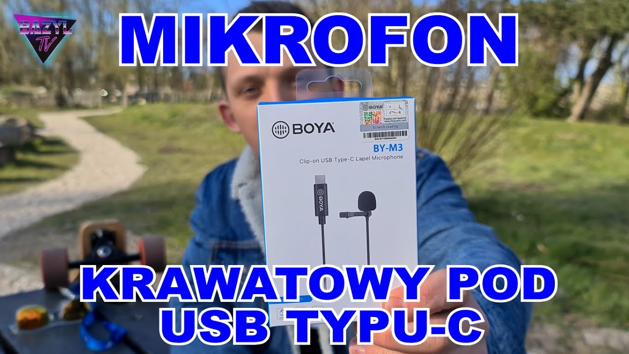 BOYA BY-M3 Tani Mikrofon krawatowy pod złącze typu USB-C