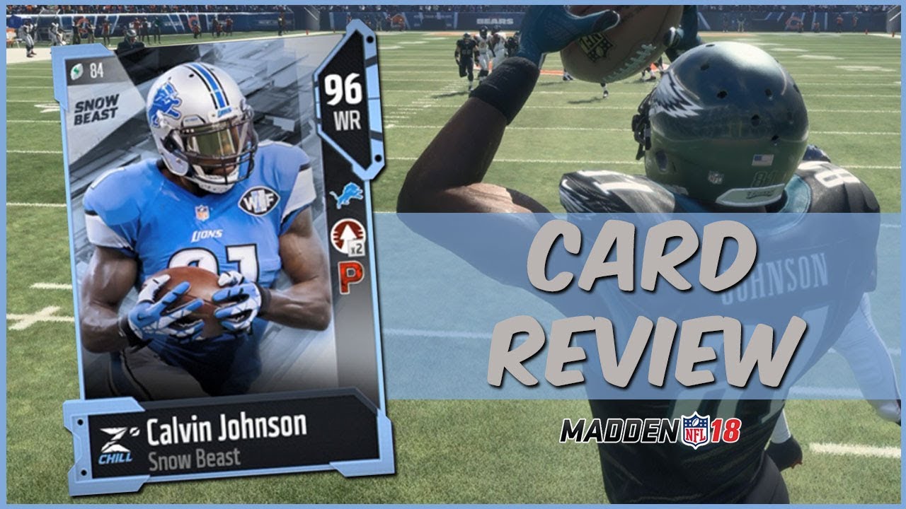 MUT 18 Card Review | Snow Beast Calvin Johnson Gameplay + Card Review