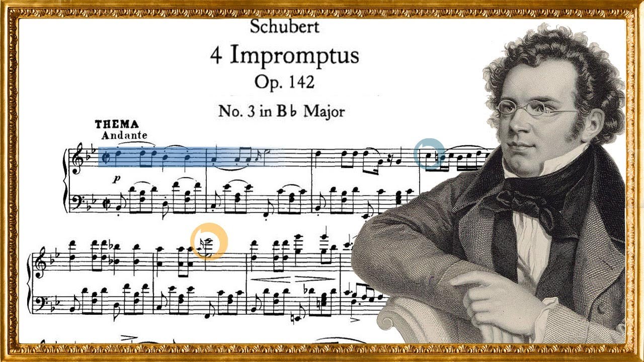 Schubert Imppromptu D.935 No.3 in Bb Major/ 슈베르트 즉흥곡 내림나장조【음악 읽기】
