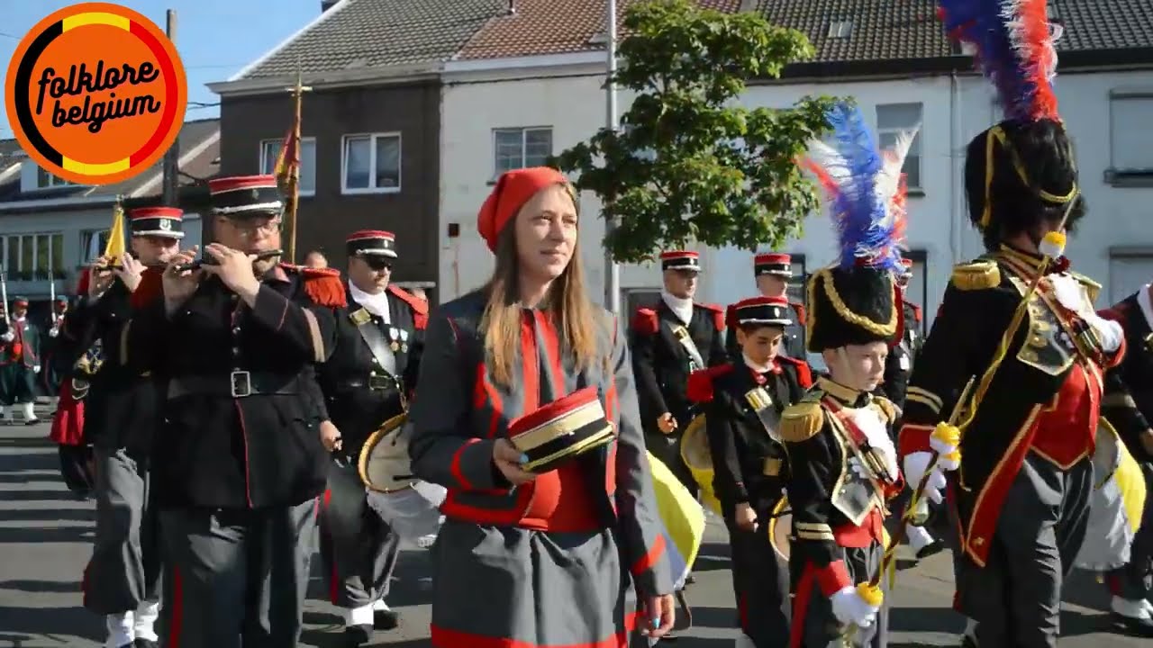 🥁 Zouaves pontificaux de Jumet sortie 35ème anniversaire 2023 🥁 vidéo 1 🥁 folklore belgium 🥁