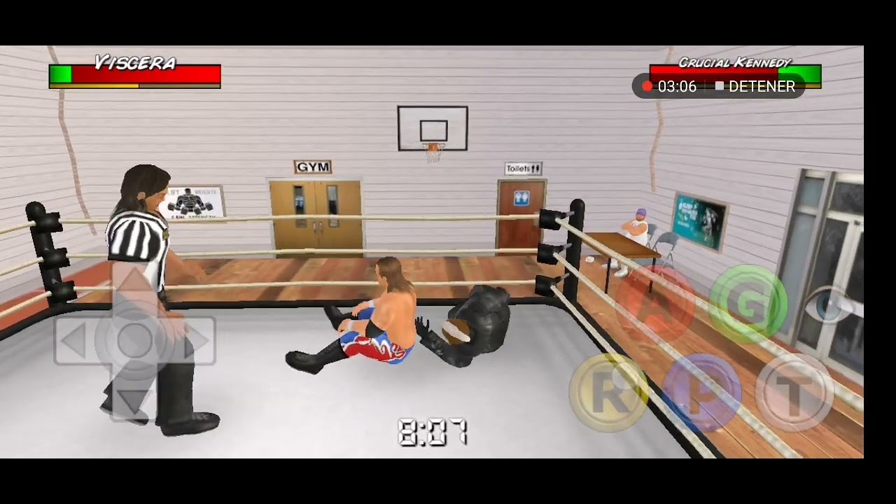 jugando wrestling empire viscera 🤕💥👊 juego de lucha libre 