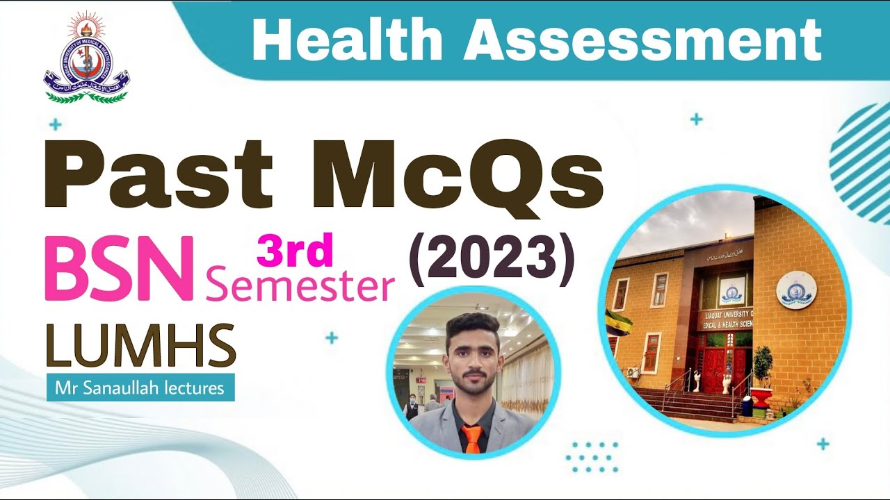 Health Assessment | BSN 3rd Semester | 2023 Past McQs LUMHS University Jamshoro