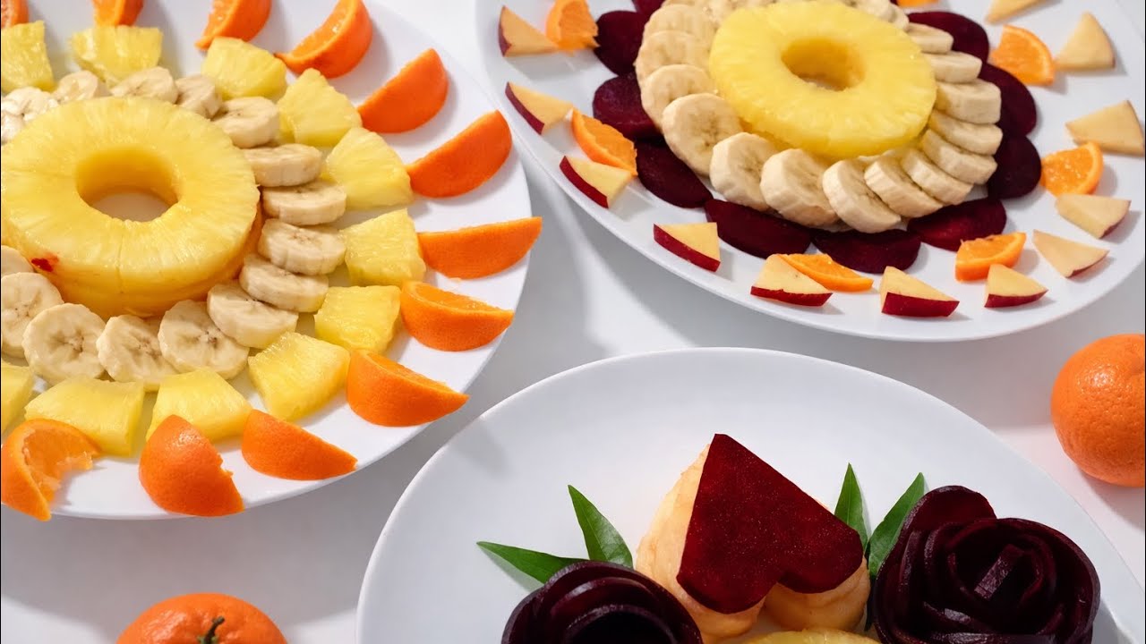 3 Easy Fruit Decoration Ideas | Simple & Beautiful Ideas| For Party & Kids @milanesekitchen