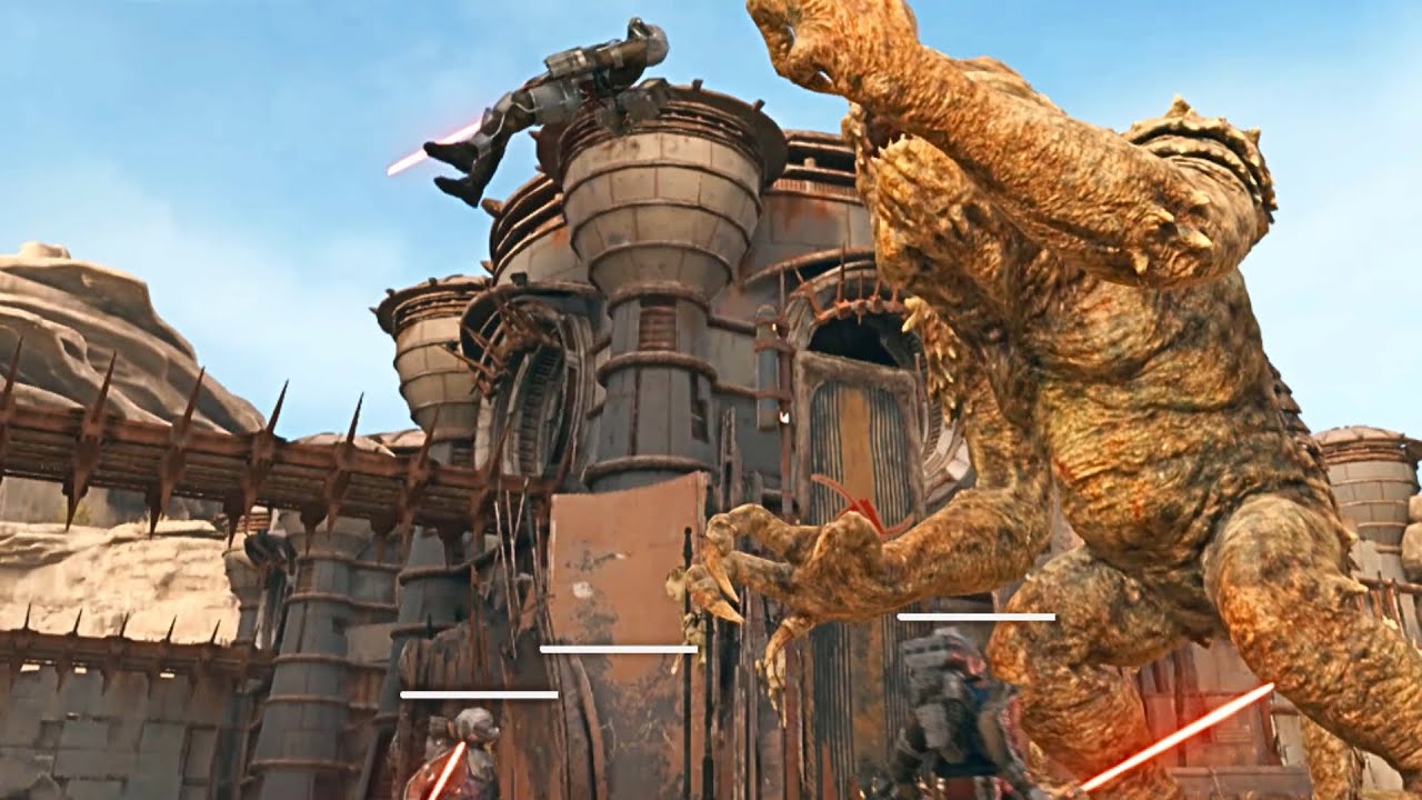 Rancor VS Bedlam Raider | STAR WARS JEDI SURVIVOR