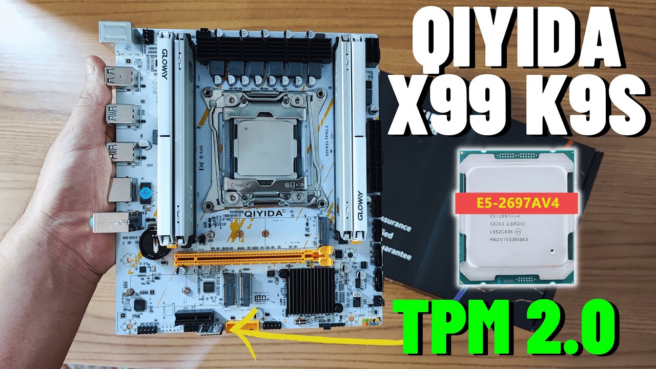 CHEGOU! QIYIDA X99 K9S BRANCA COM TPM 2.0. TESTES EXTREMO COM XEON 2697AV4