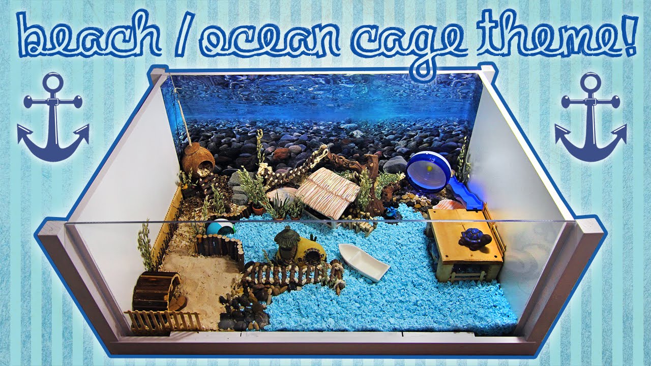 BEACH / OCEAN Hamster Cage Theme!