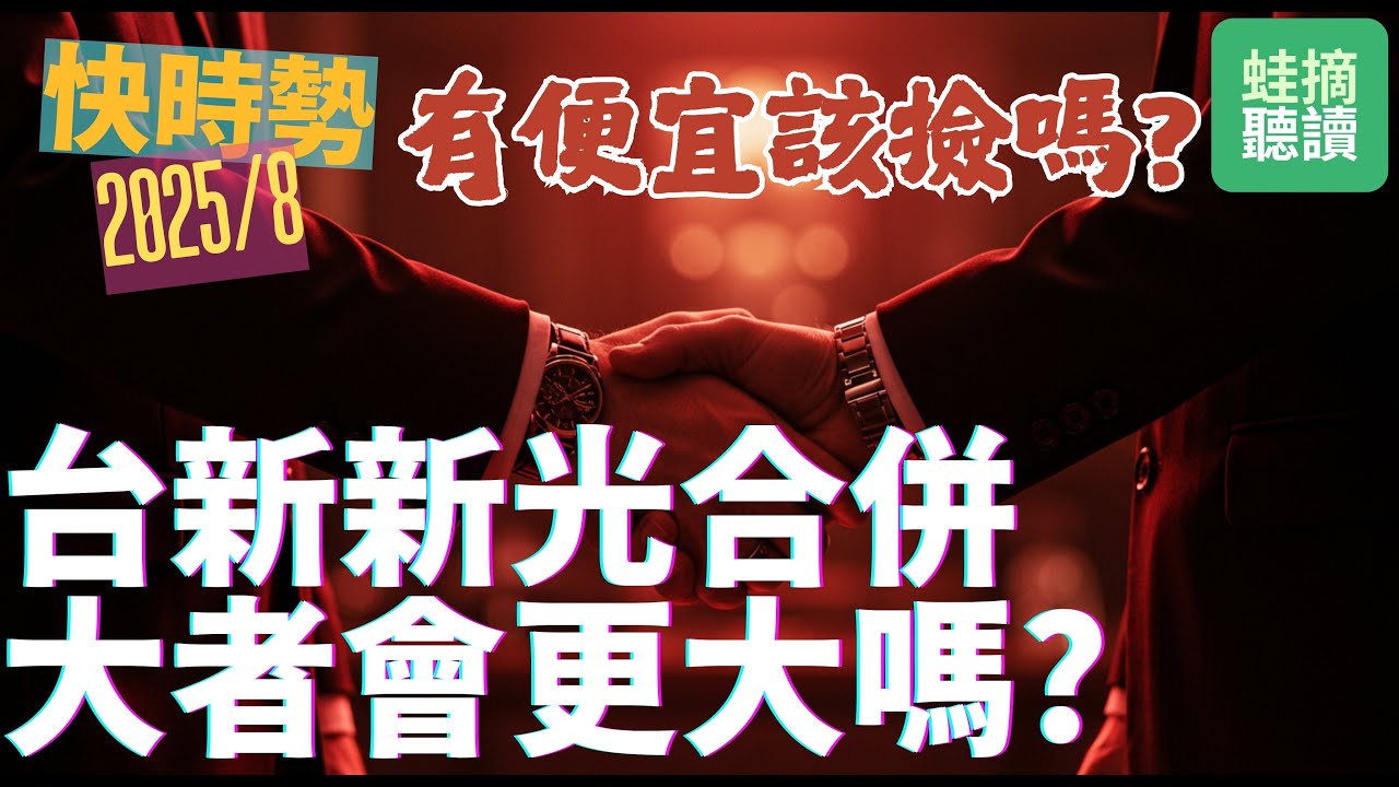 台新新光金合併後是否利大於弊？股票能買嗎？「蛙摘有聲書」