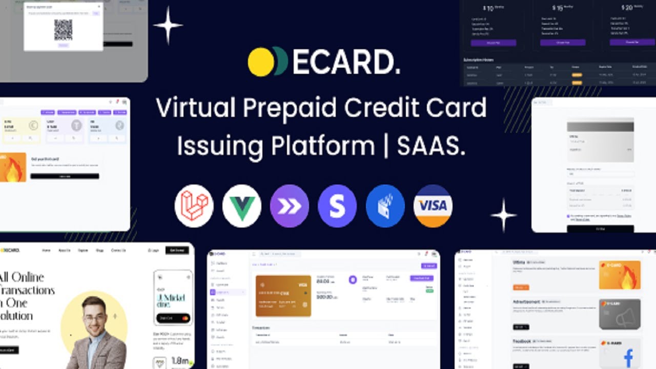 E Card Virtual Prepaid Credit Card Issuing Platform