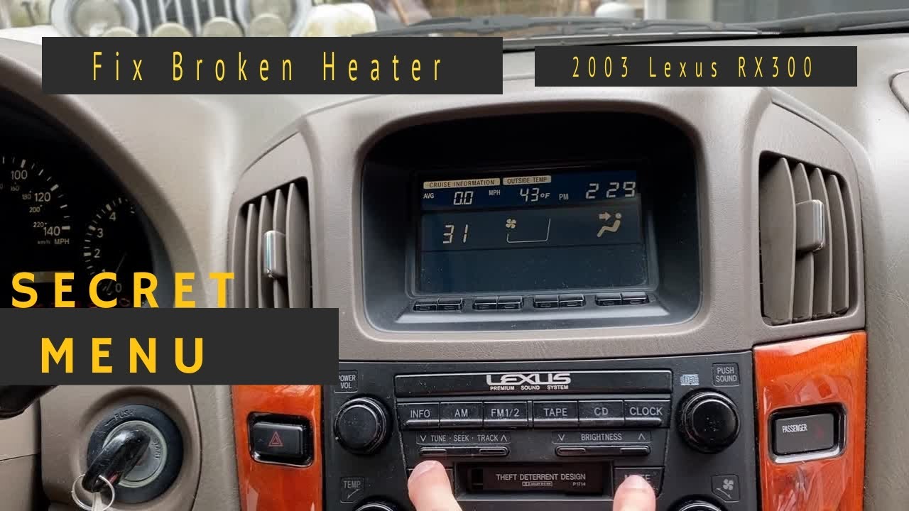 Lexus heat control fix