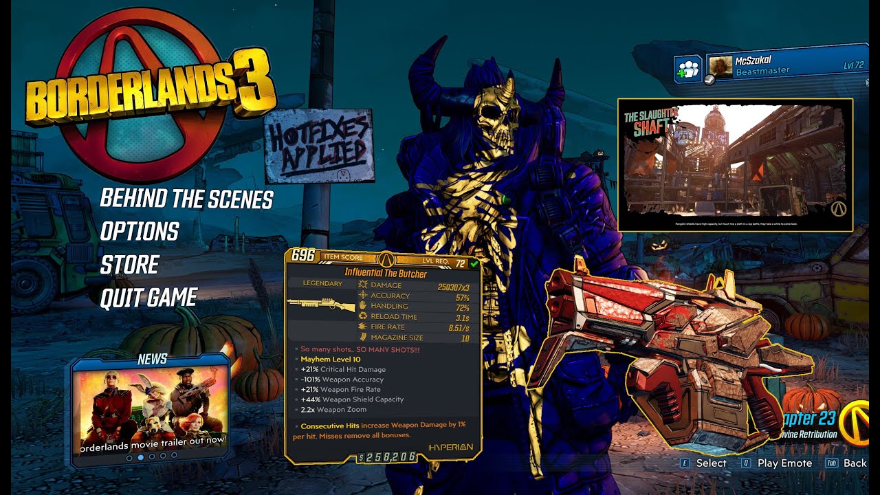 Borderlands 3 - The Slaughter Shaft Titan Boss Farming Assault Rifle Shredifier | 02.2024 McSzakalTV