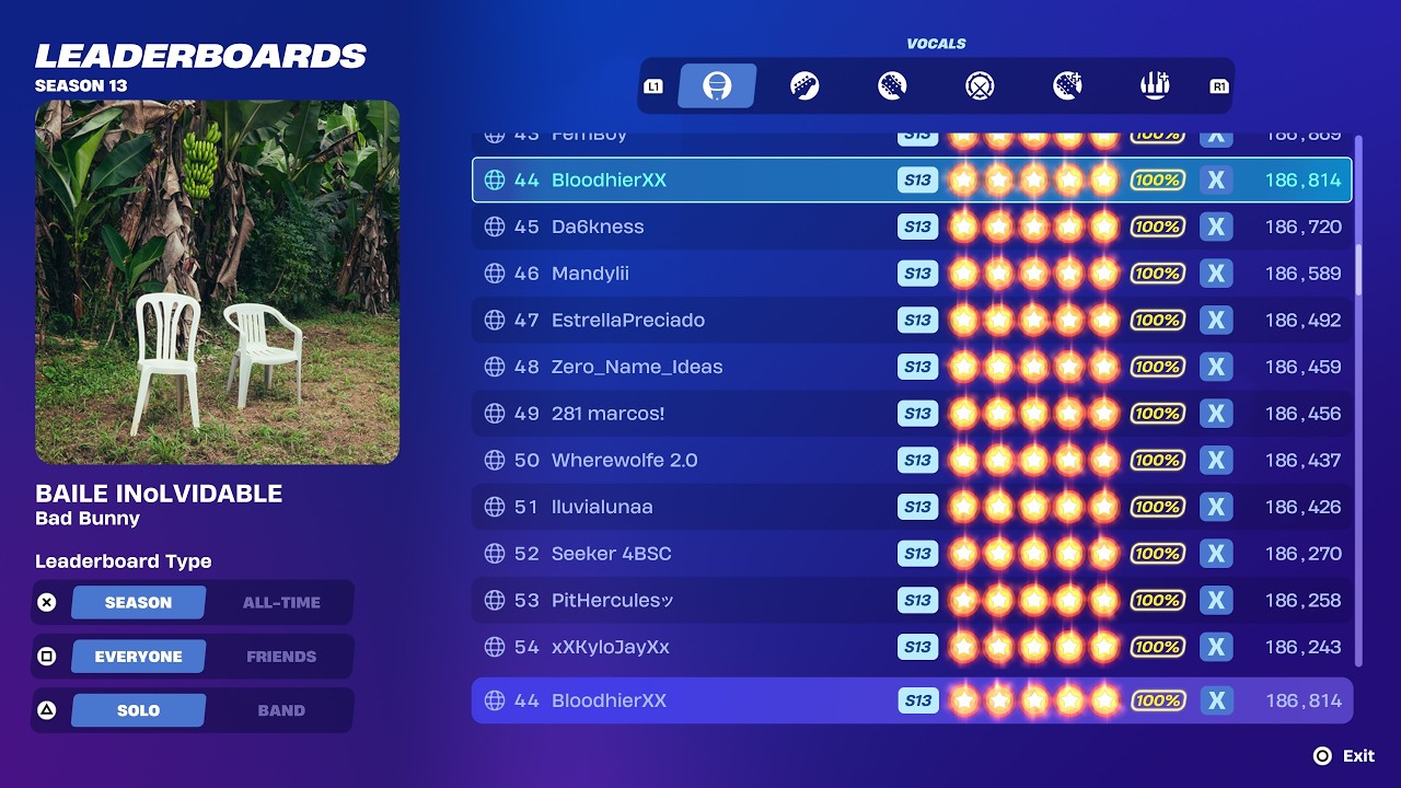 Fortnite Festival S13 - BAILE INoLVIDABLE Flawless Vocals Expert Mode
