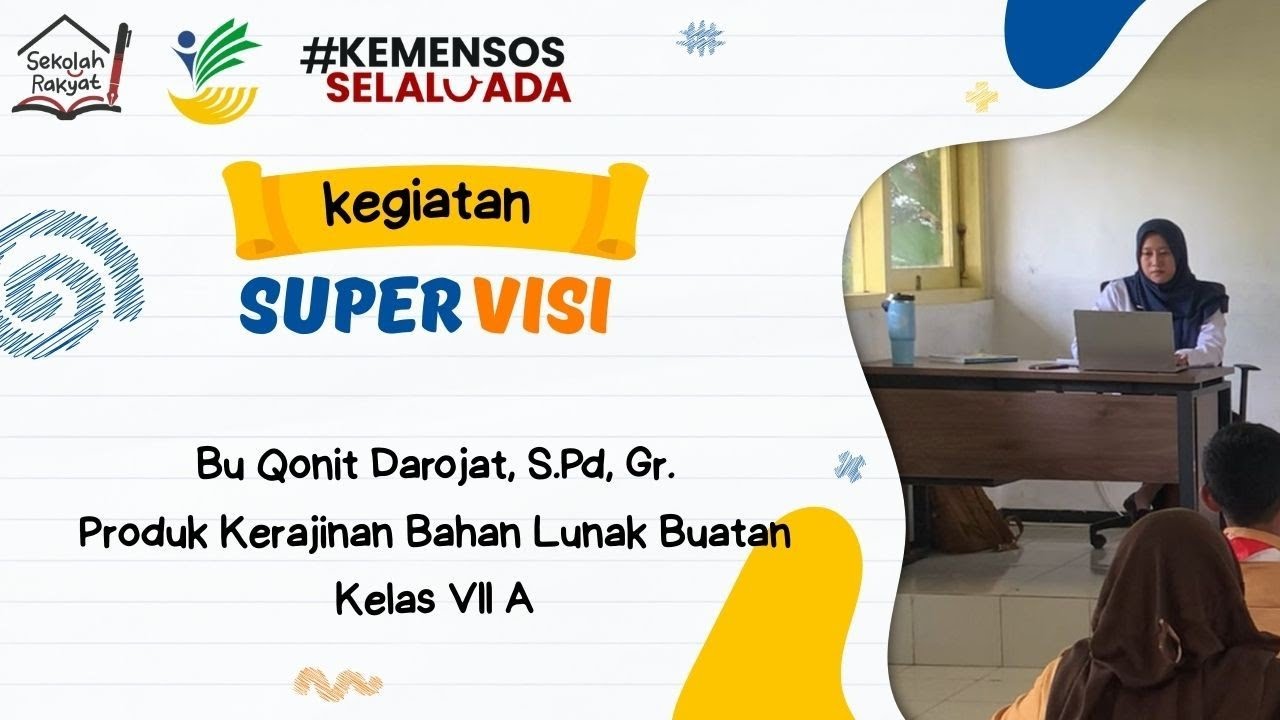 Kegiatan Supervisi Bu Qonit Darojat, S.Pd, Gr. Guru Kewirausahaan SRT 2 Banyuwangi