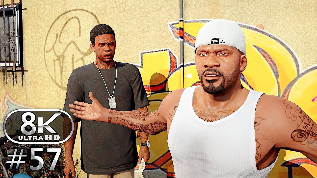 Прохождение GTA V 8K Ultra Graphics. Часть 57. GTA V 8K 60FPS PC. Без комментариев.