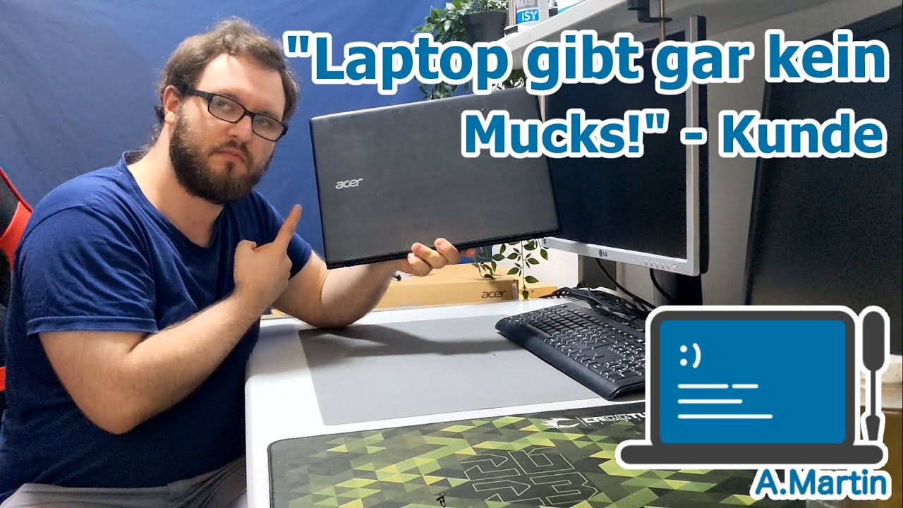 Laptop repariert, Laptop muckt auf