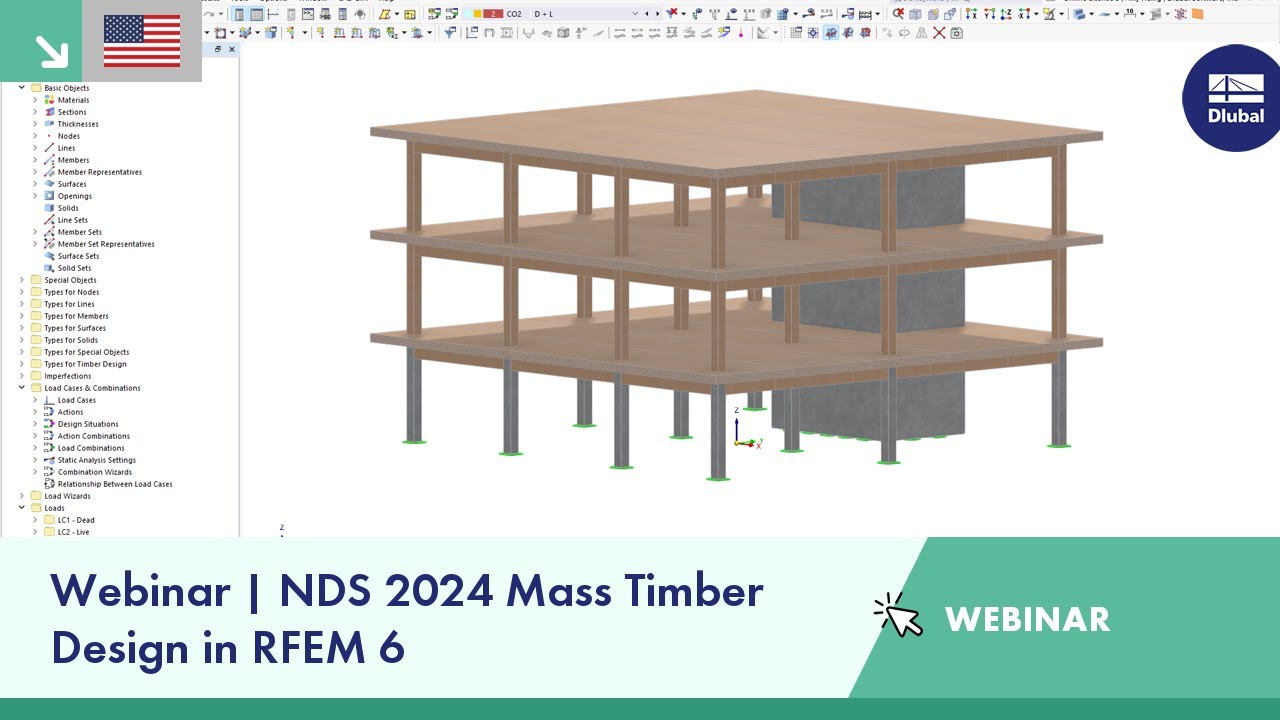 Webinar | NDS 2024 Mass Timber Design in RFEM 6