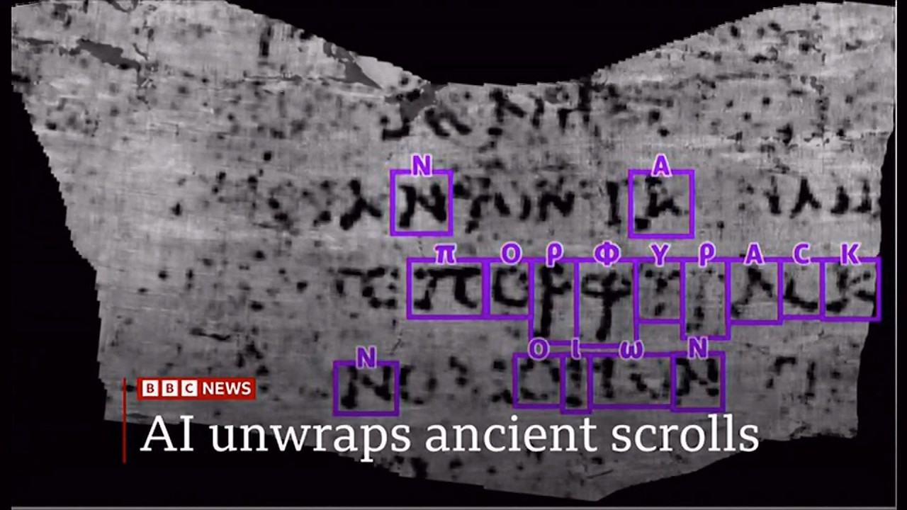 AI helps read papyrus scroll burnt to crisp during Vesuvius eruption (Italy/Global) 25/Jun/2026