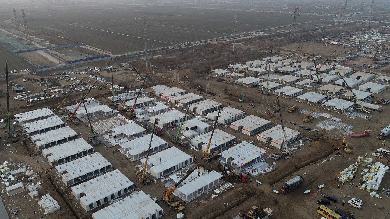 Live: Temporary quarantine homes being built in Hebei's Shijiazhuang – Ep. 5