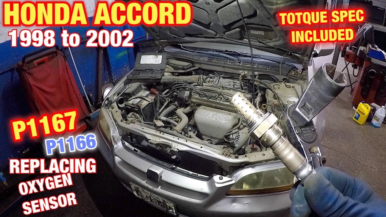 Honda Accord 1998 to 2002 replacing  bank 1 sensor 1Oxygen Sensor torque spec inclduded