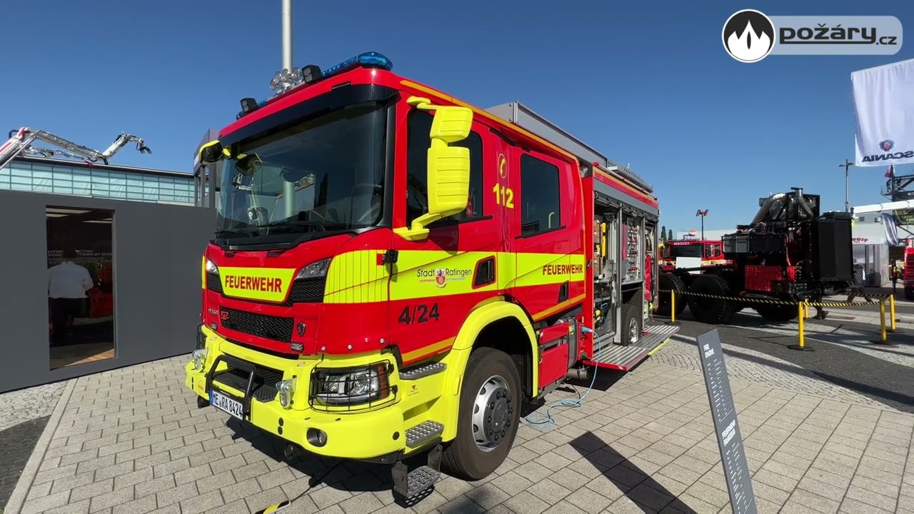 POŽÁRY.cz: Scania představila elektrický náklaďák, na Interschutz přivezla i hybridní osmiválec