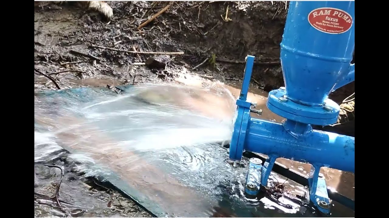 Full Outdoor Installed Ram Pump Steel Made Free Energy Water Pump for Irrigation Bélier Hydraulique