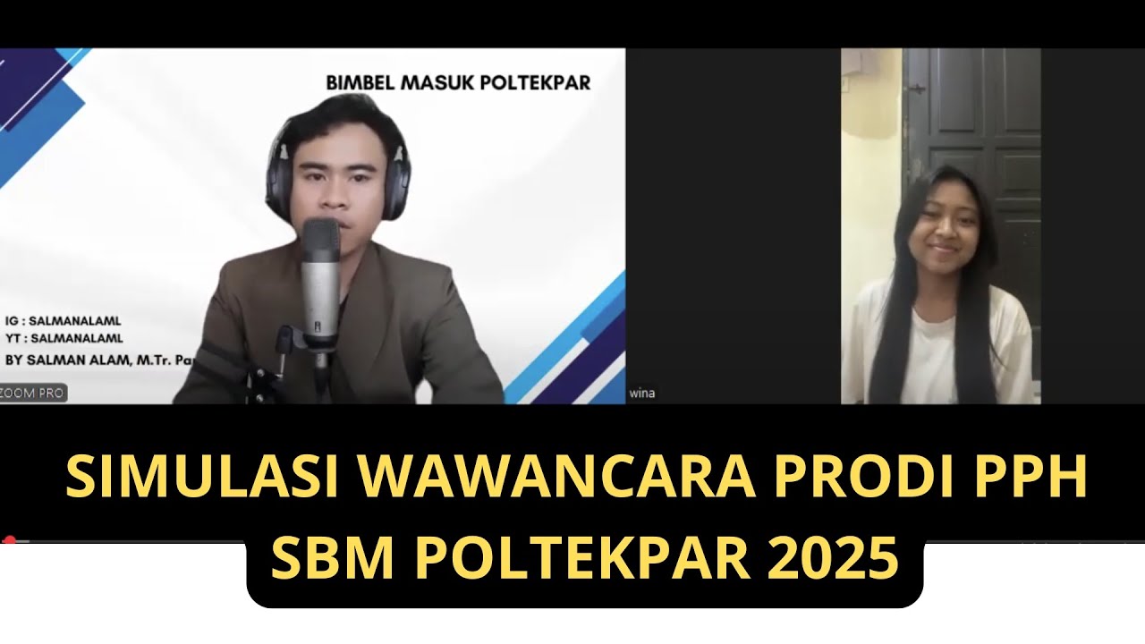 WAWANCARA SBM POLTEKPAR 2025 BIMBEL MASUK POLTEKPAR WITH WINA MONIKA POLTEKPAR BALI PPH