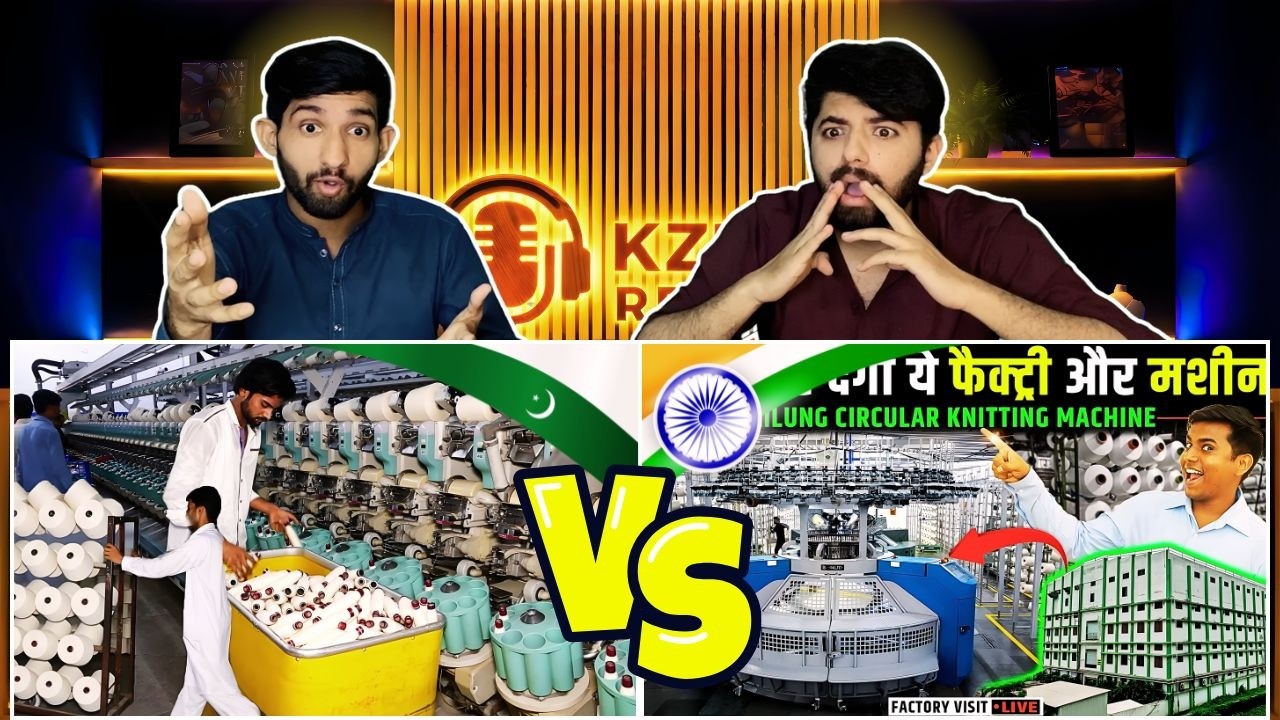 Pakistani reaction on Pakistan vs India Cotton to Thread Making फ़ैक्टरी 😲