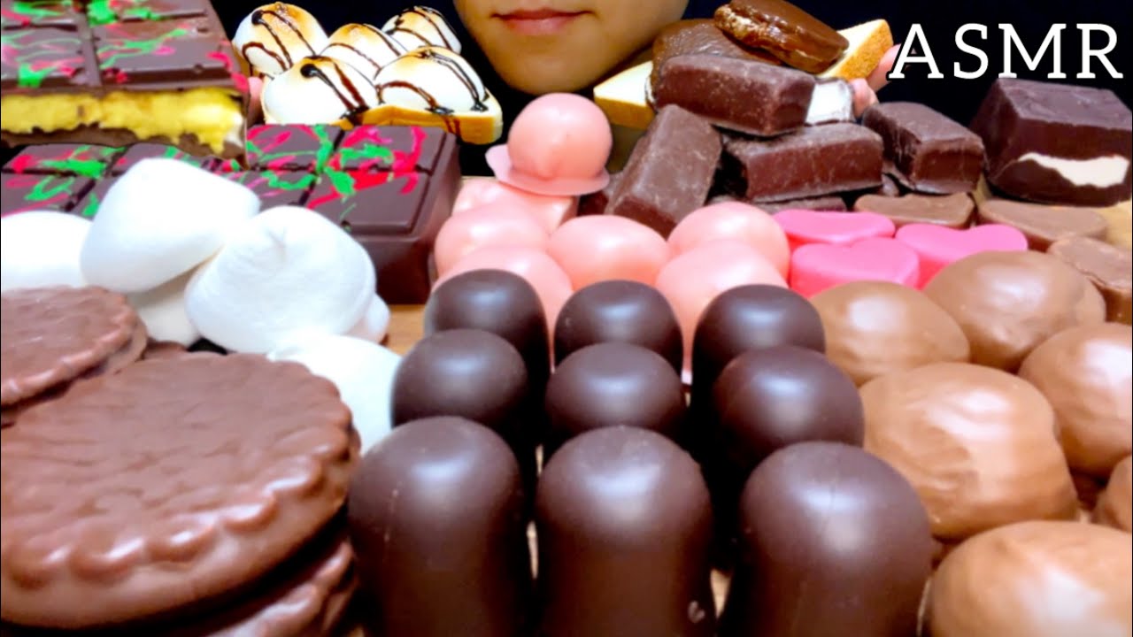 【咀嚼音】色んなチョコマシュマロを食べる！第２弾 chocolate marshmallow/ASMR/EatingSounds/Mukbang/먹방