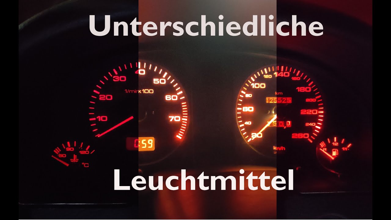 Tachobeleuchtung erneuern, LED`s oder Lämpchen? Audi 80 / 90 B3 B4 Cabrio Coupe Avant