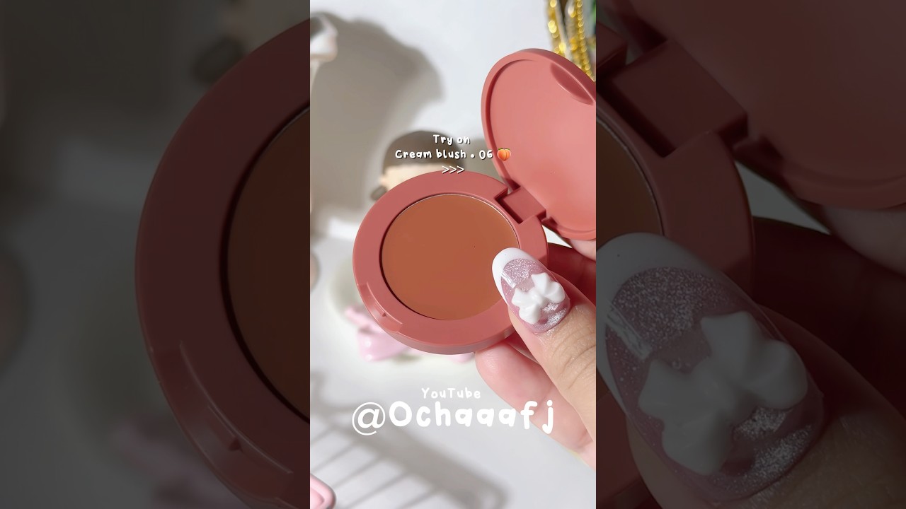 Try on cream blush Wardah 🍑✨ #wardah #blushon #makeupproducts #shorts #ochaaafj #fyp