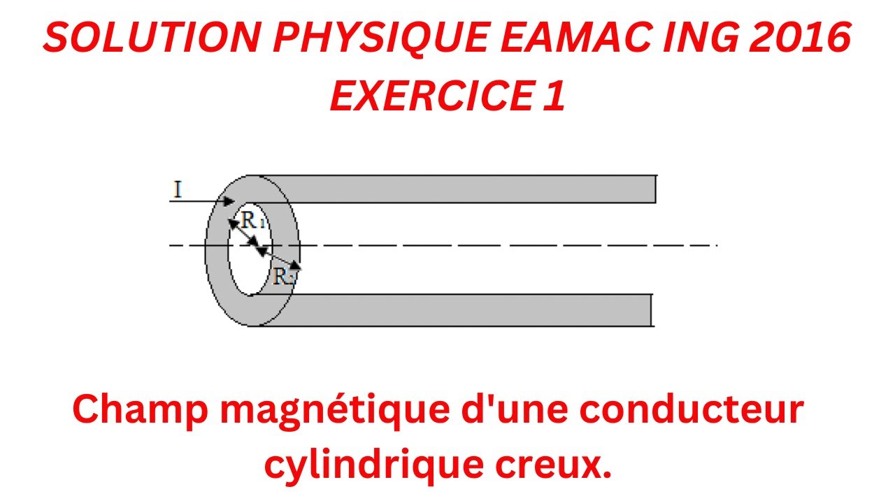 Solution du problème 1 épreuve physique 2016 au concours EAMAC niveau Ing.
