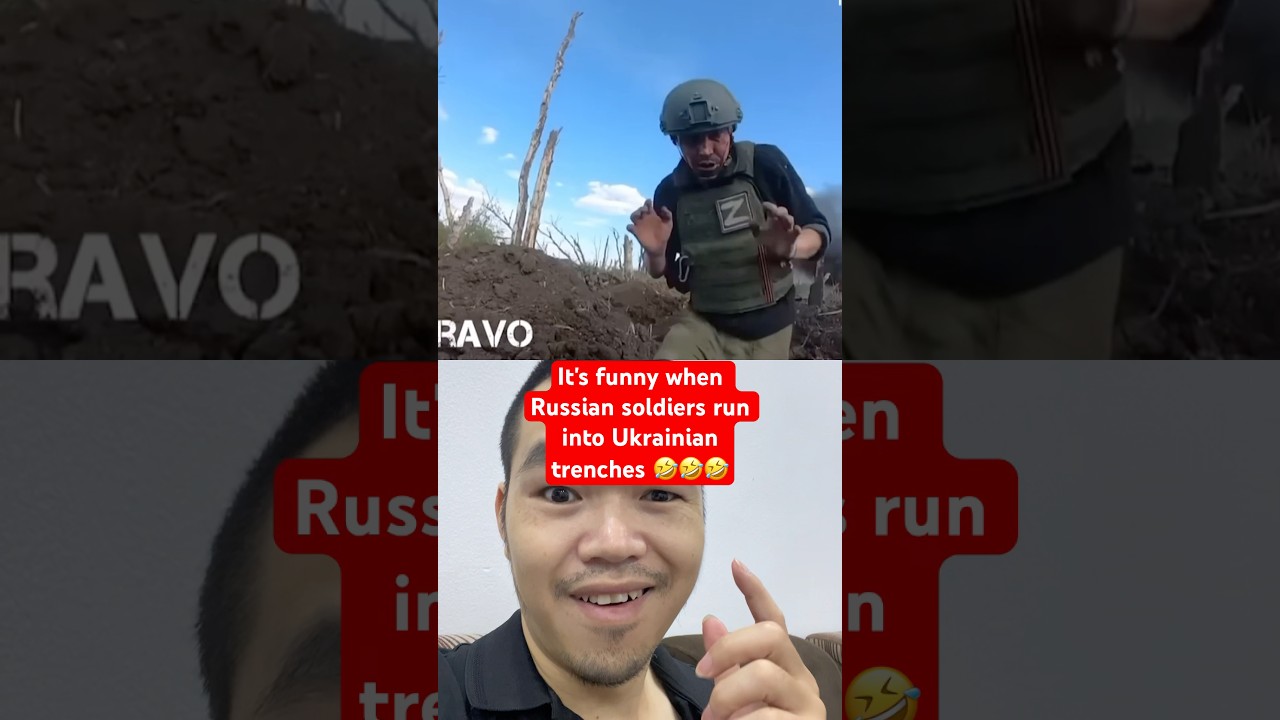 Russian soldiers ran into the wrong Ukrainian trench 🤣🤣#military #360news #news #russia #ukraine