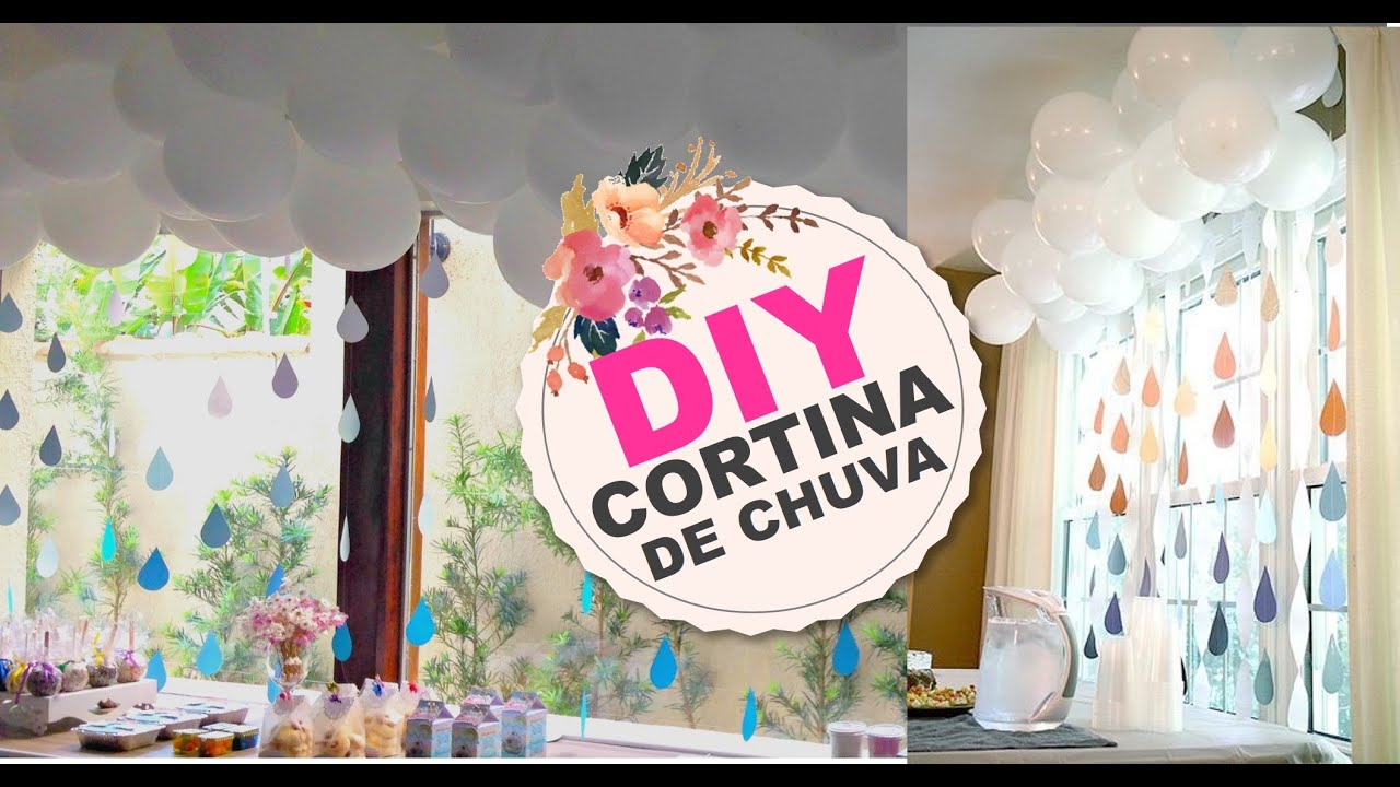 Como Fazer Cortina de Gota de Chuva - Decoração DIY