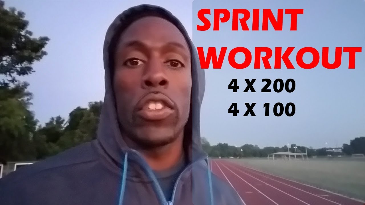 Sprint Workout | 4 x 200(descending), 4 x 100