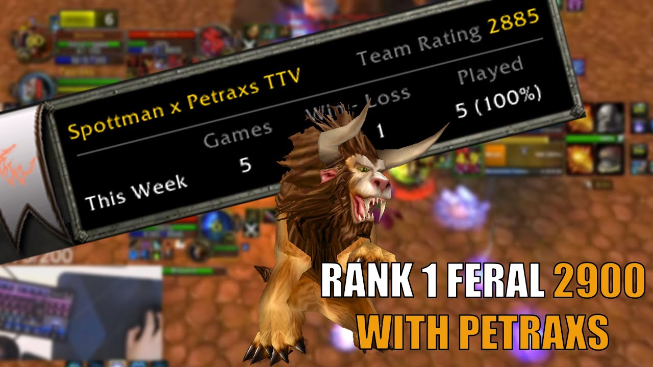 Spottman - Rank 1 Feral | Classic TBC arena PvP - Best of Twitch #7