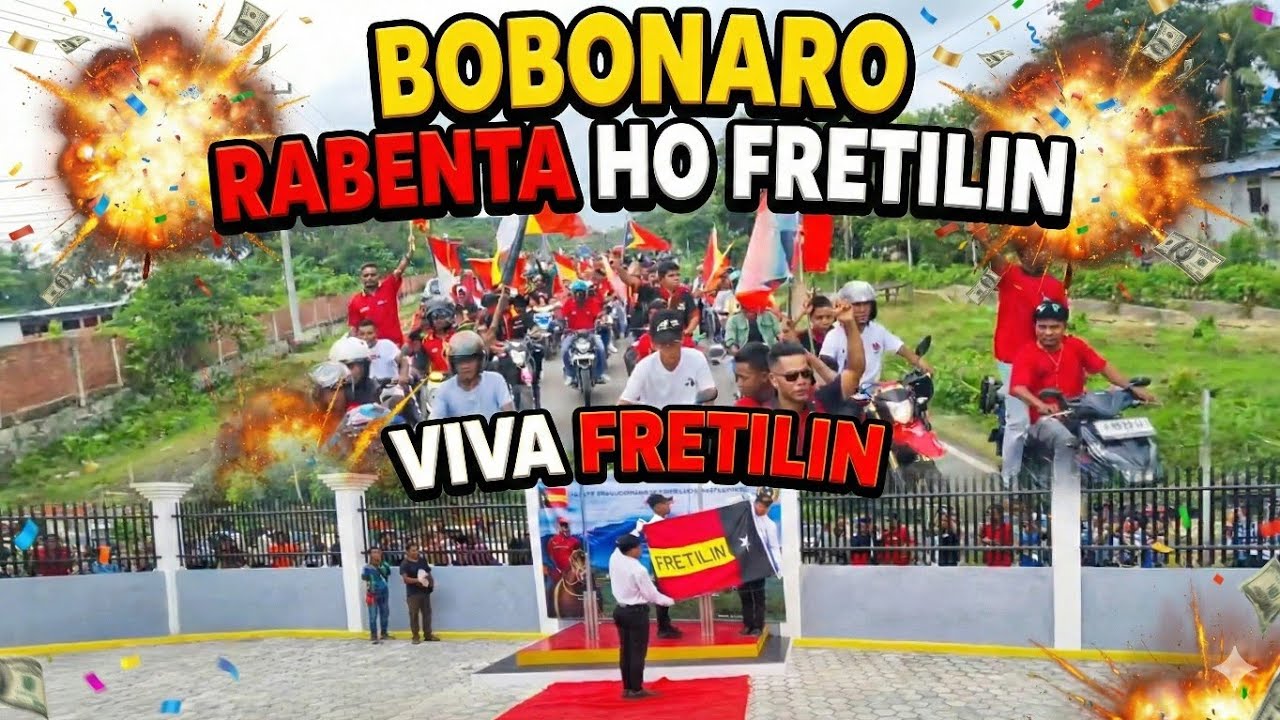 BOBONARO RABENTA HO FRETILIN! Konvoi Motor no Hasae Bandeira Istóriku | Viva FRETILIN 