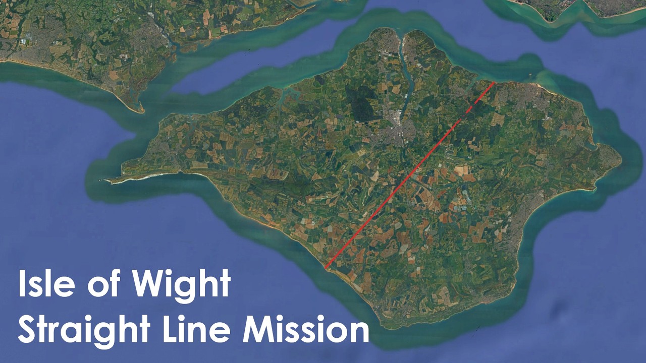 Straight Line Mission across The Isle of Wight