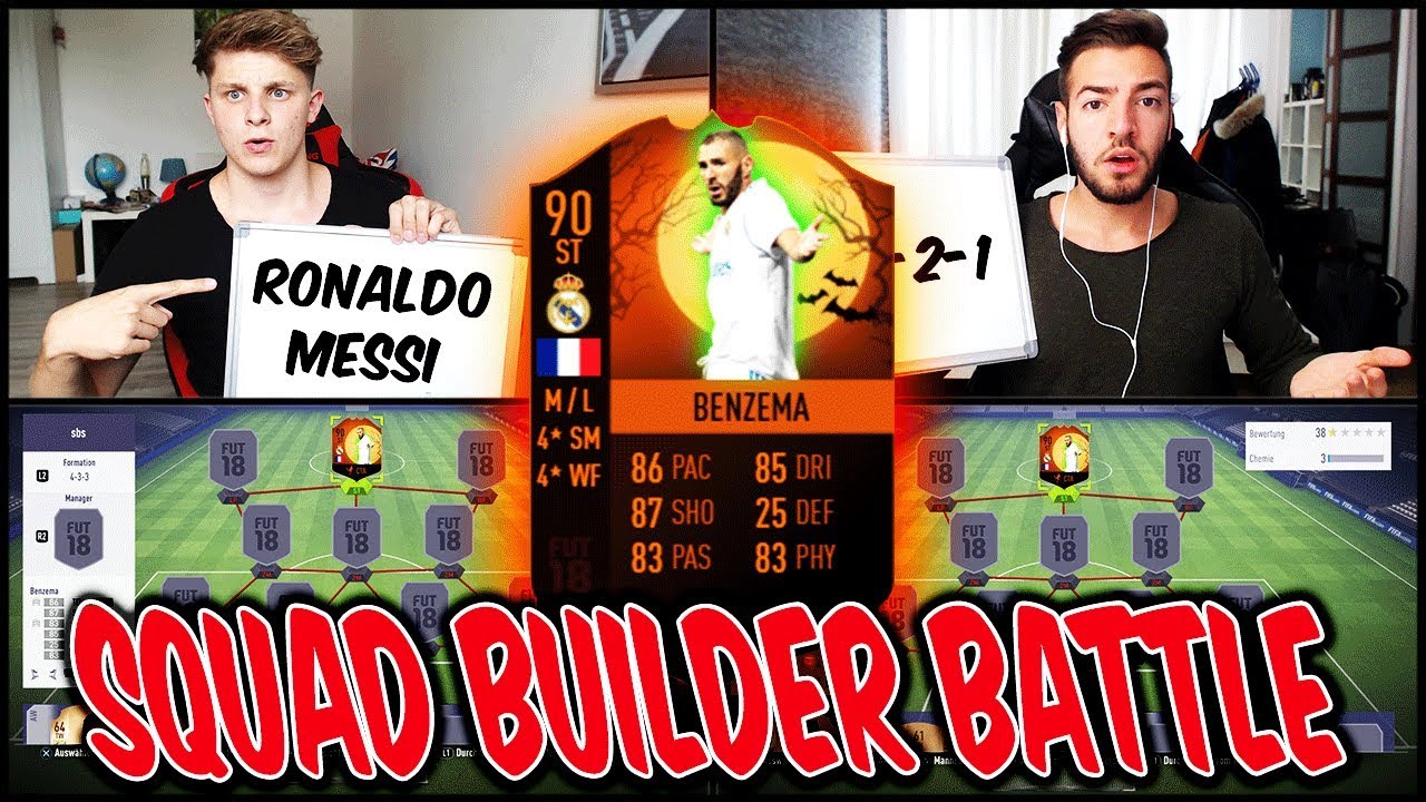 SCREAM DISCARD! 🔥⛔️ 90 BENZEMA HALLOWEEN SQUAD BUILDER BATTLE vs. WAKEZ! - Fifa 18 Ultimate Team