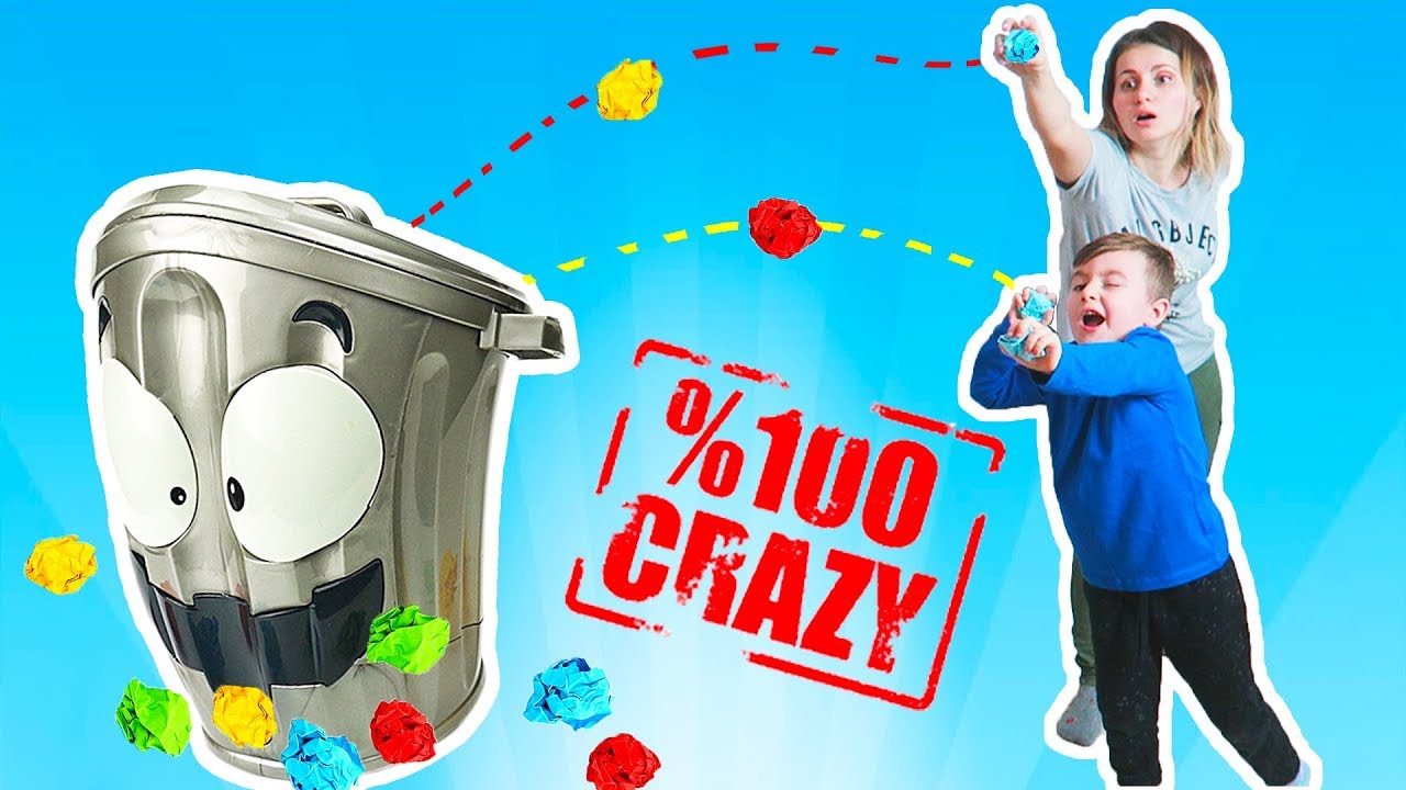 Crazy Loony Bin Trash Can Challenge