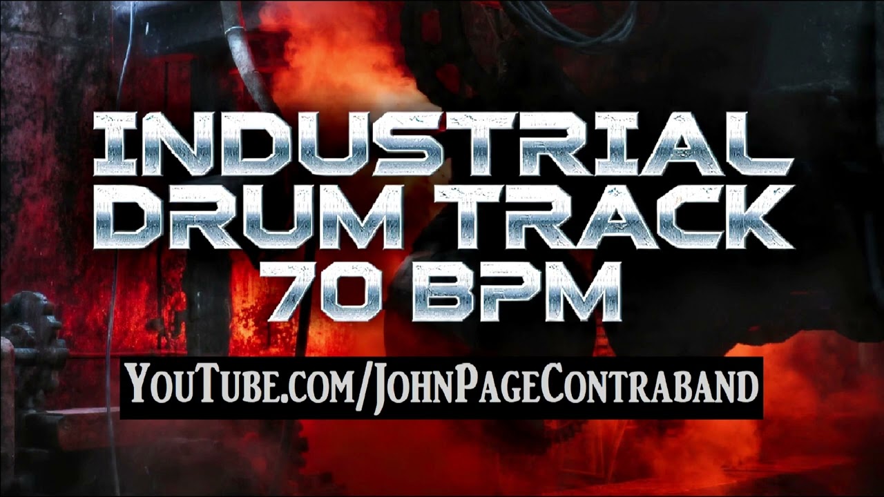 Industrial Drum Backing Track 70 BPM Free Beat Gothic Rock