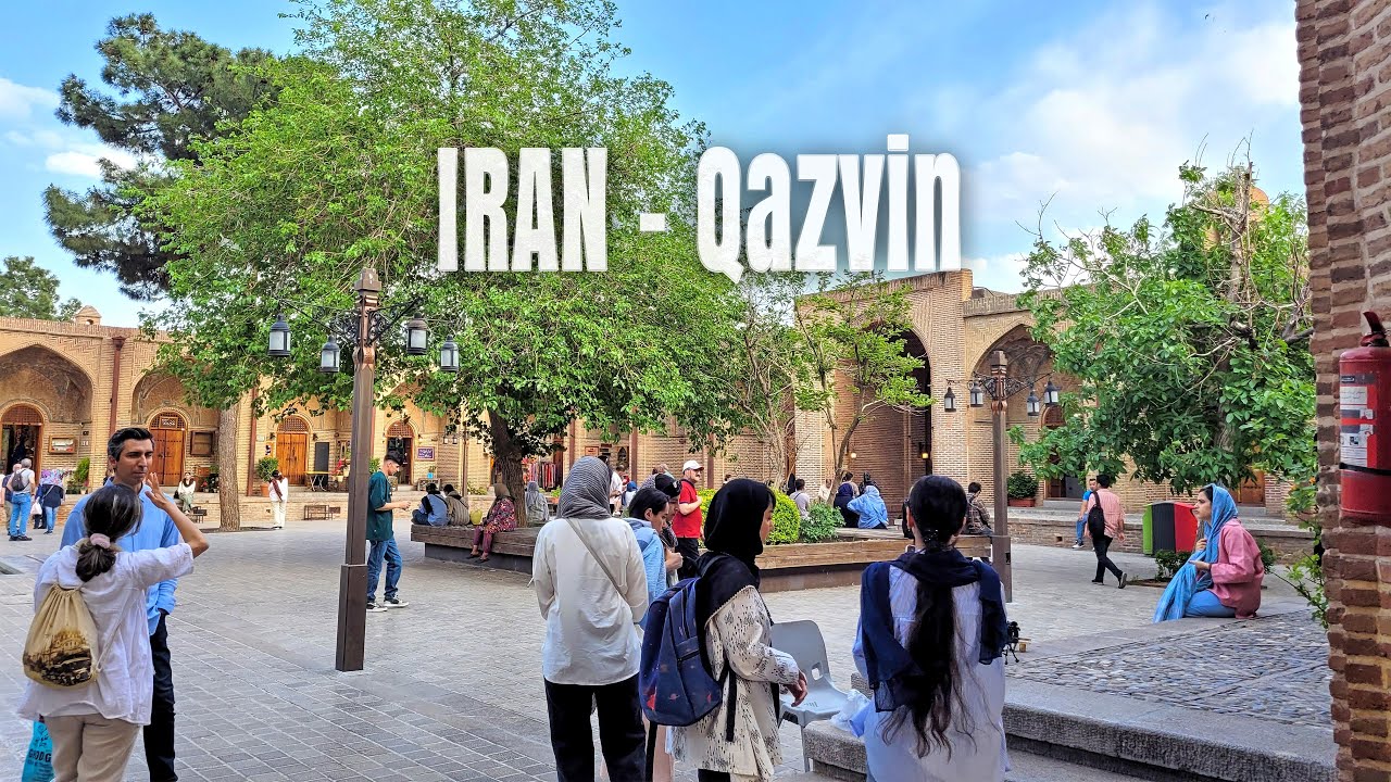 پیاده‌روی در شهر قزوین | Walking in Qazvin Iran