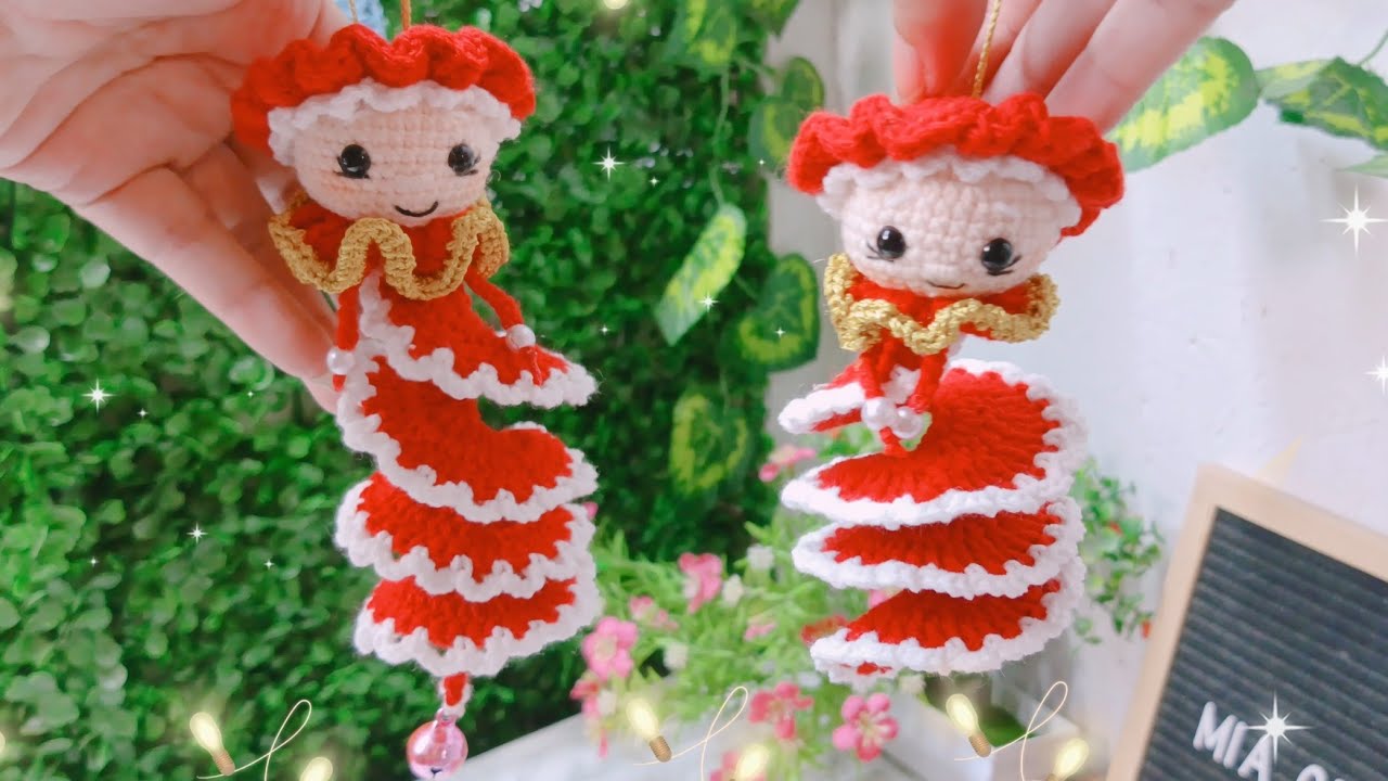 🤶 Cómo Tejer un ESPIRAL DE VIENTO NAVIDEÑO CON UNA LINDA MAMA-NUELA ó SRA CLAUS / christmas crochet🤶