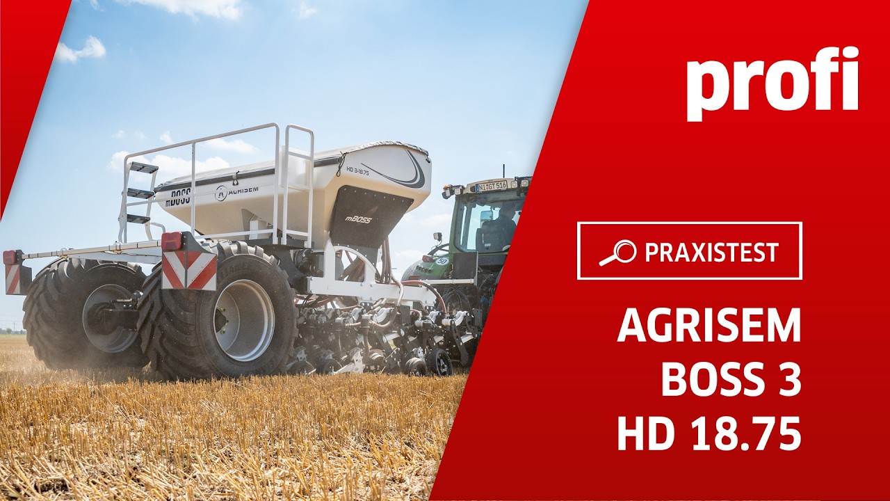 Direktsaatmaschine Agrisem Boss 3 HD 18.75 | profi #praxistest