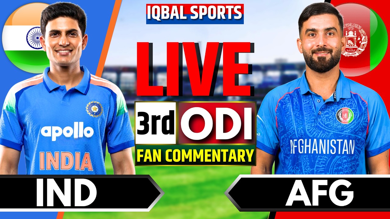 🔴LIVE: India vs Afghanistan 2nd ODI Fan Commentary | Live Cricket Match Today | IND vs AFG ODI Live