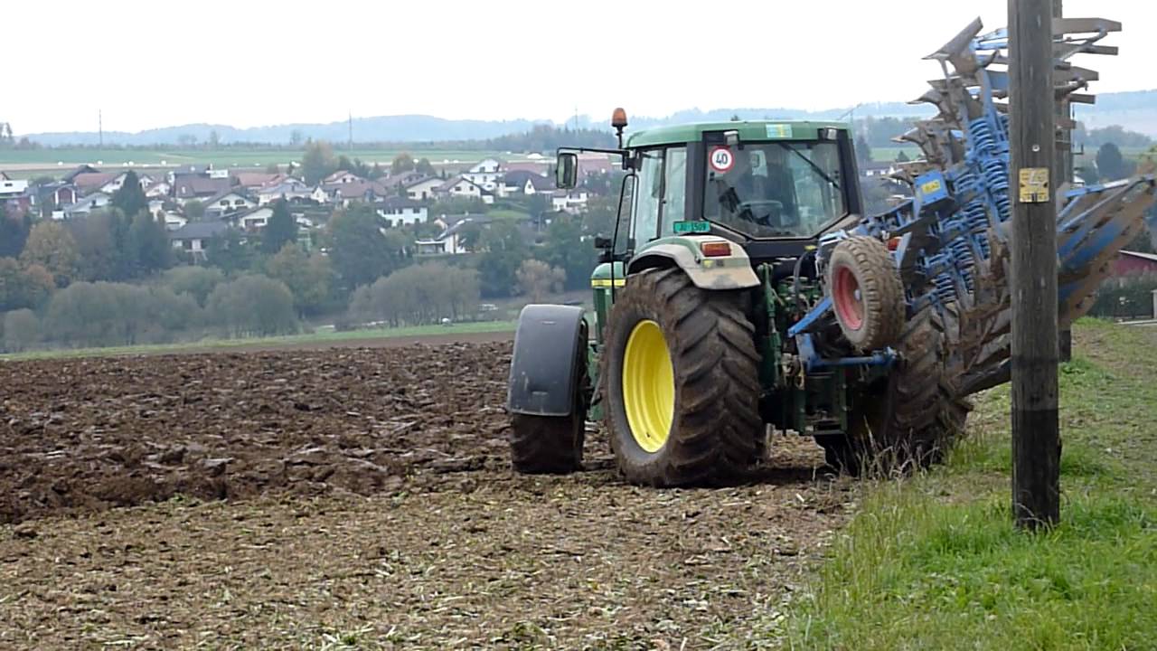 charrue lemken avec john deere 6910