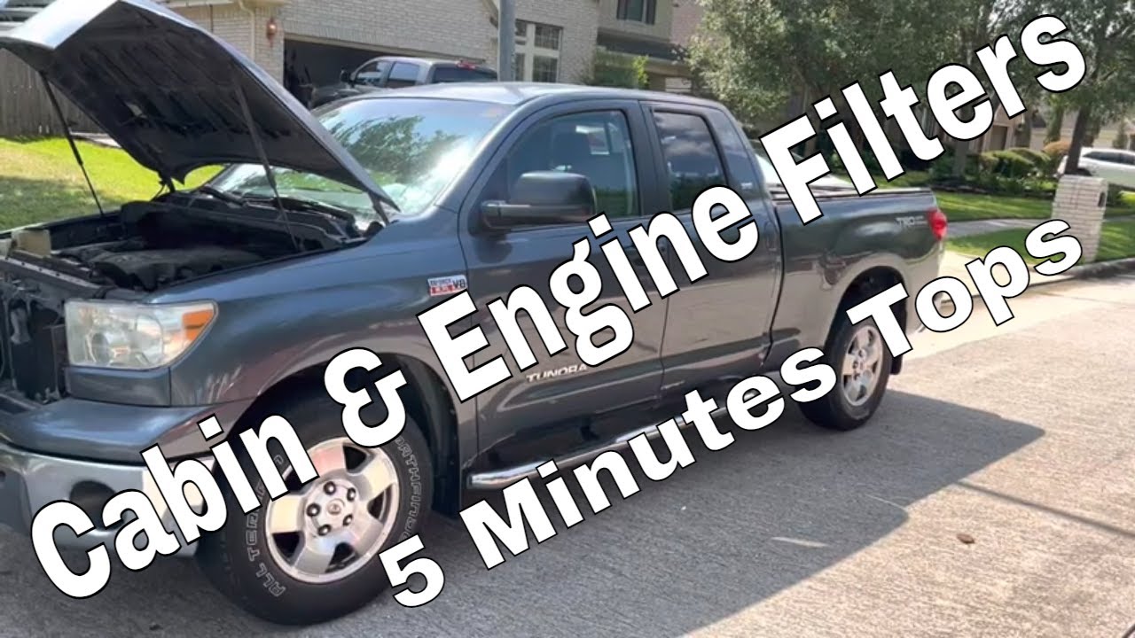 How To Replace The Cabin & Engine Air Filters On Your 2007 Toyota Tundra!!! Very Simple