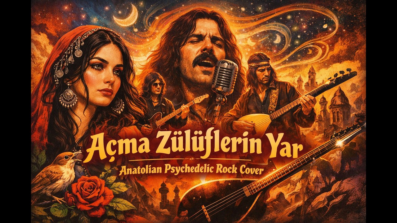 Açma Zülüflerin Yar | Anatolian Psychedelic Rock Cover (Elektro Saz Version)