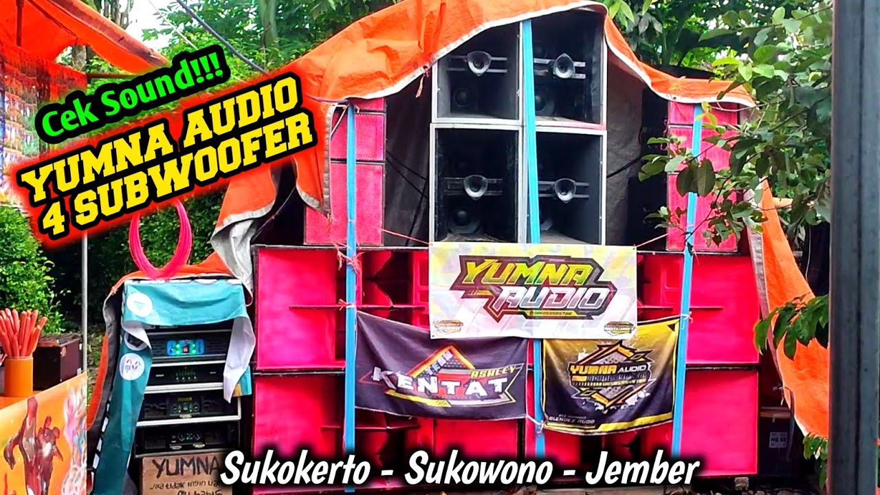 CEK SOUND‼️YUMNA AUDIO 4 SUBWOFER di acara isro' mi'roj Musolla Al Hidayah desa Sukokerto - Sukowono
