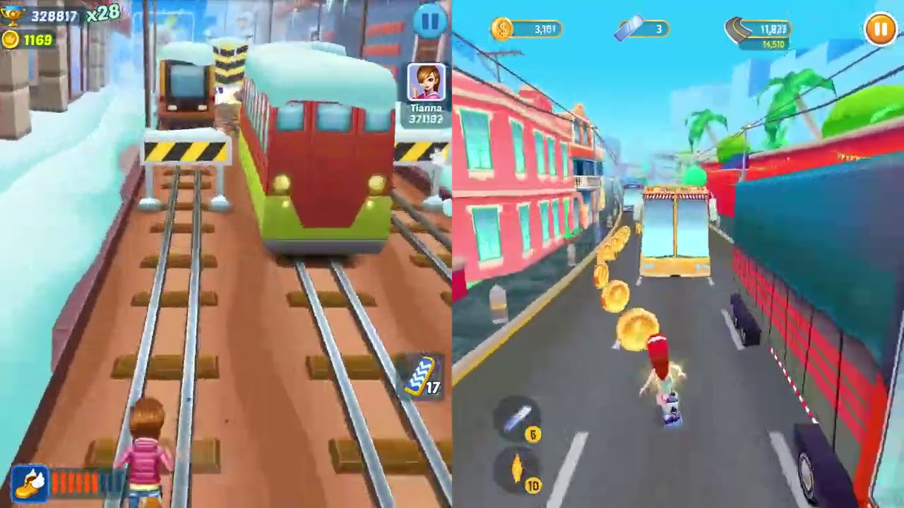 Bus Rush 2 VS Subway Princess Runner
