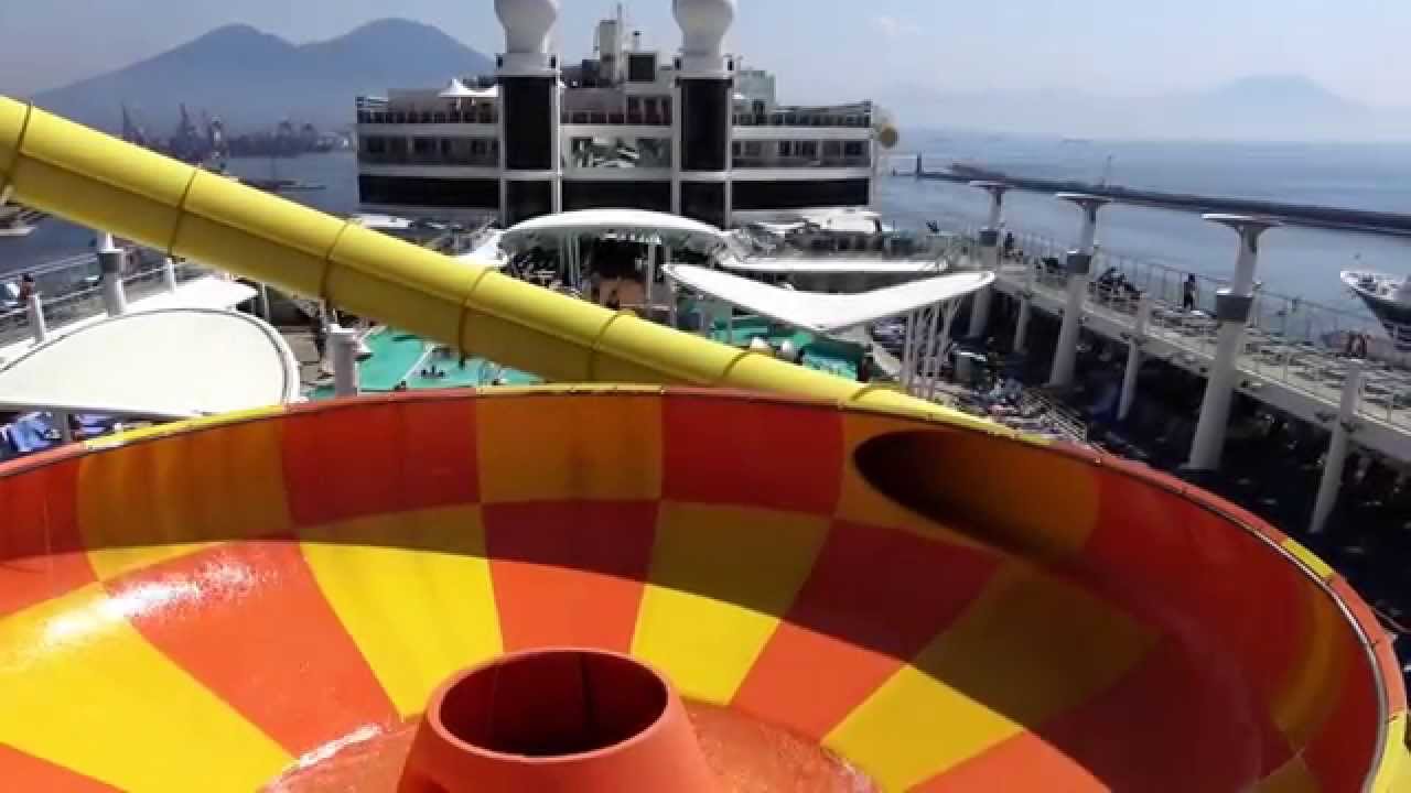 NORWEGIAN EPIC  -  WATER SLIDES ON BOARD